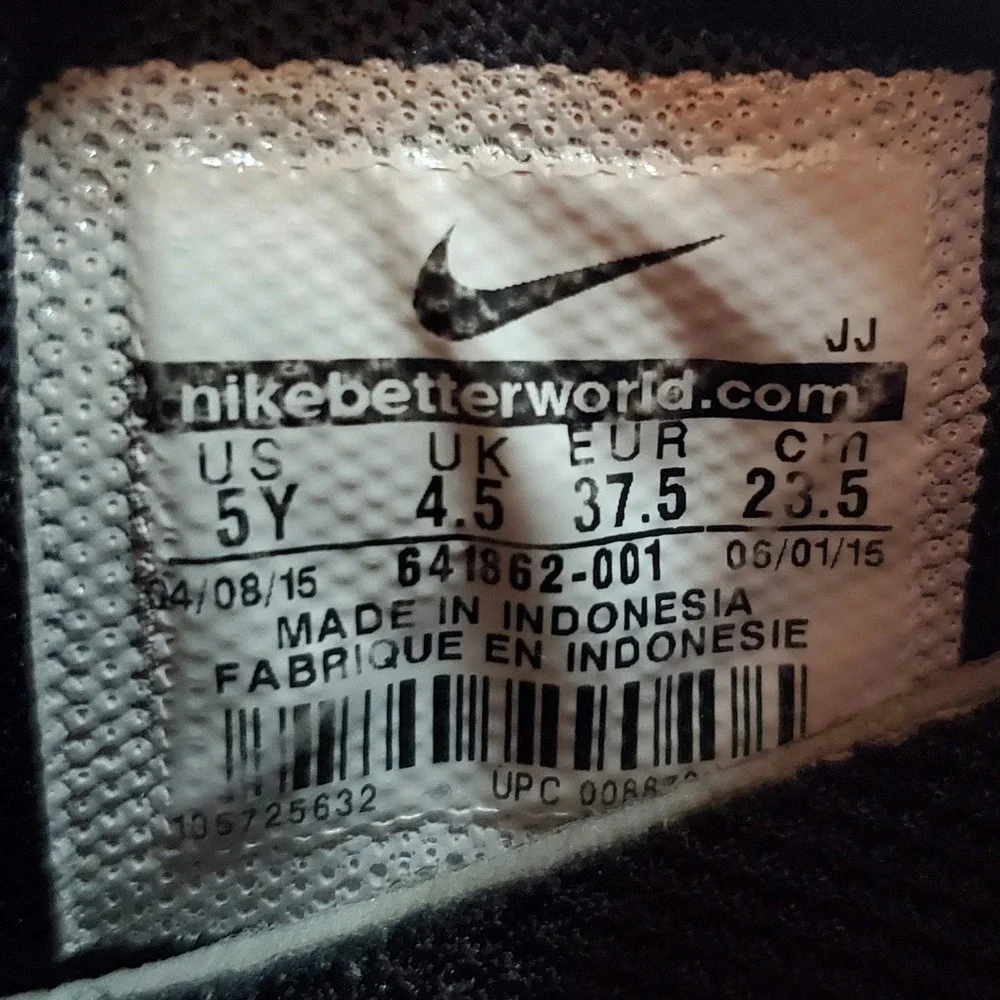 🌸2 For $15🌸 Nike Free Express Black/Multi - US Size 5Y (Women's 6.5) Sneakers - Picture 9 of 9
